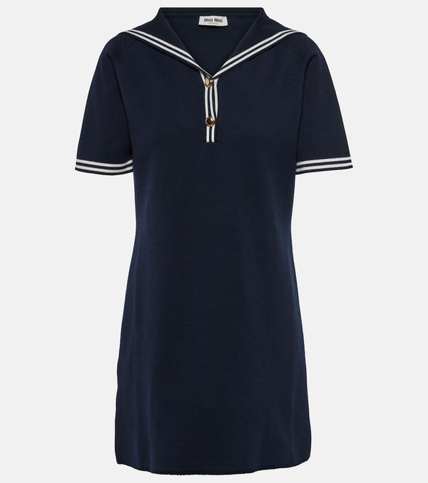 Miu Miu Cotton-blend minidress