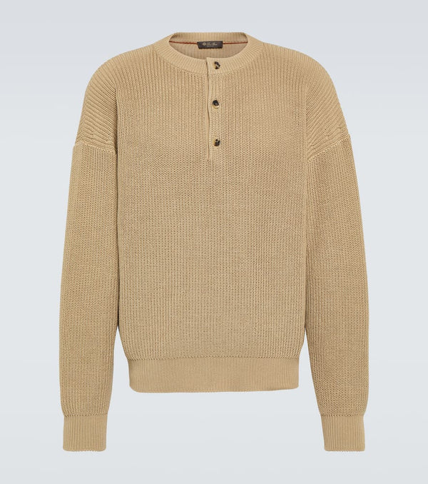 Loro Piana Umi ribbed-knit cotton sweater