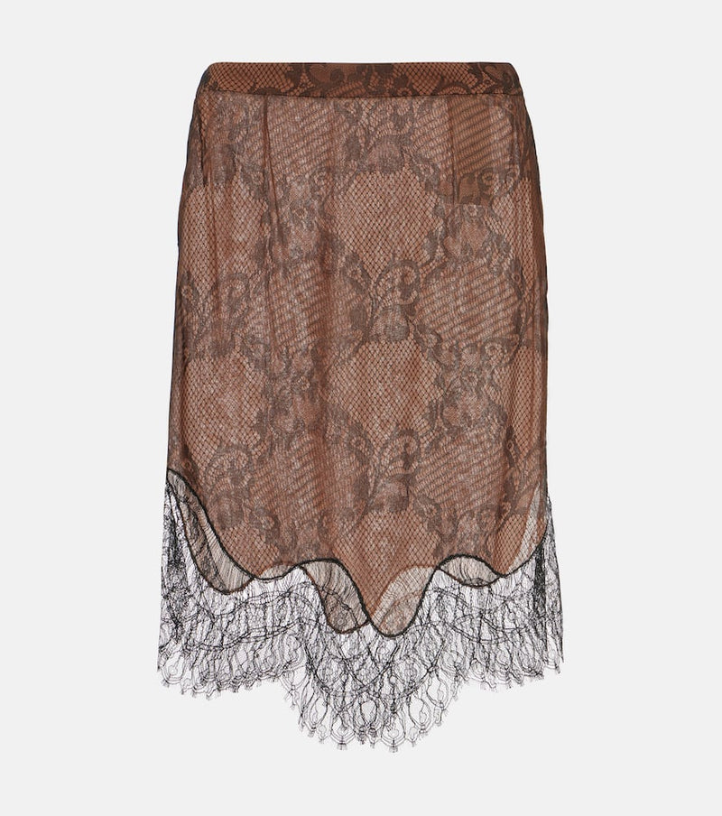 Tom Ford Ramage Tattoo lace miniskirt