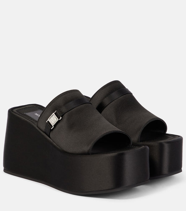 Nodaleto Bulla Yelena satin platform slides