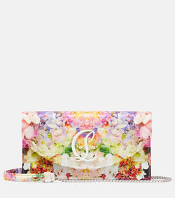 Christian Louboutin Loubi54 floral satin clutch