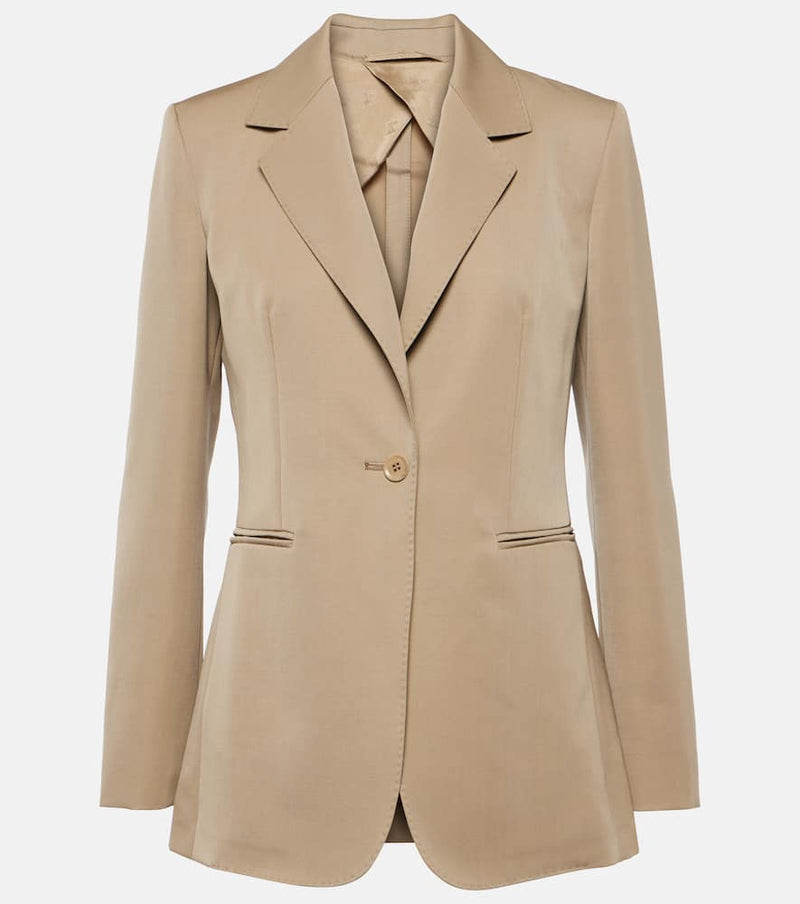 Max Mara Sandalo wool and mohair blazer