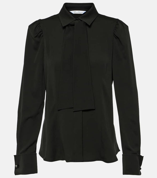 Max Mara Paraggi tie-neck silk blouse