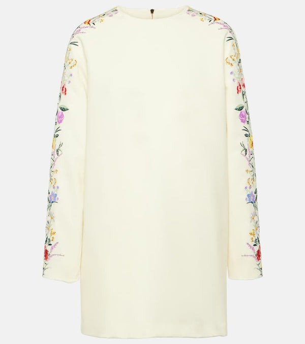 Max Mara Leva floral wool-blend minidress