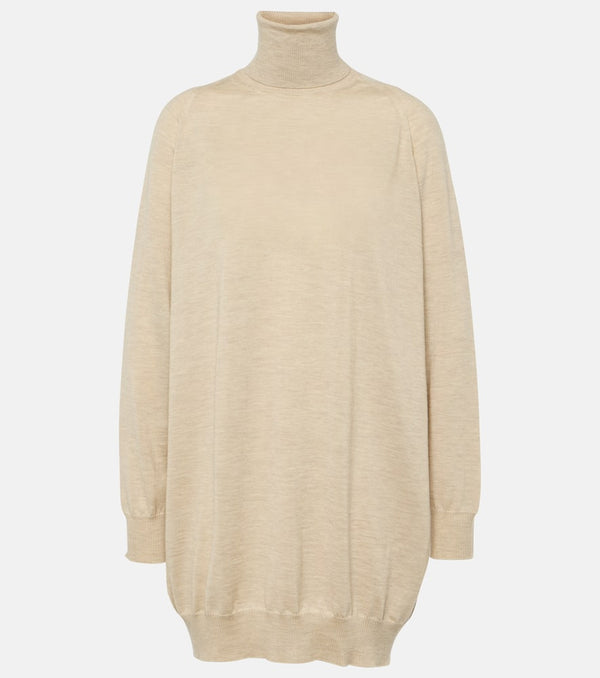 Max Mara Casha turtleneck cashmere minidress