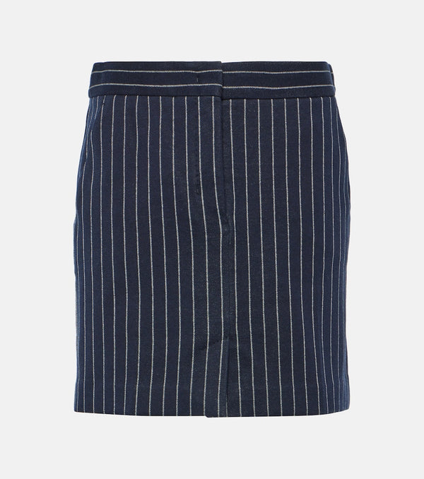 Max Mara Kirsch pinstripe jersey miniskirt