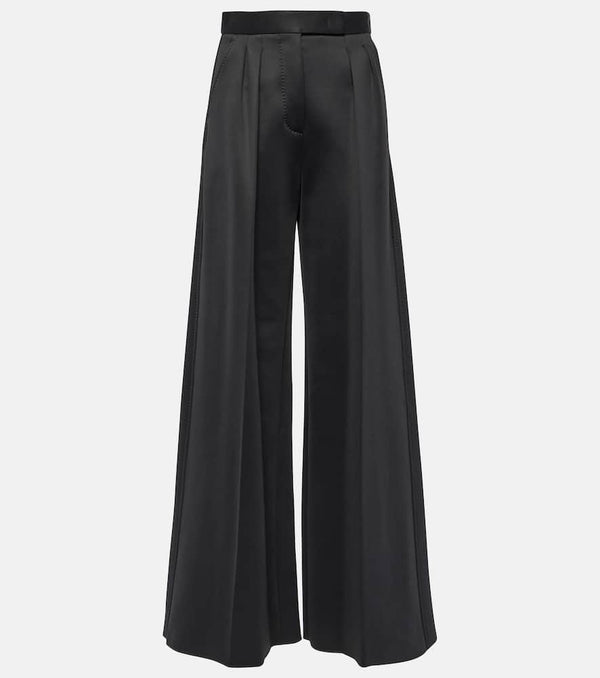 Max Mara Zinnia pleated jersey wide-leg pants