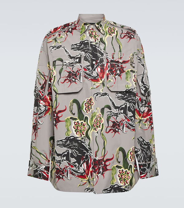 Prada Printed cotton poplin shirt