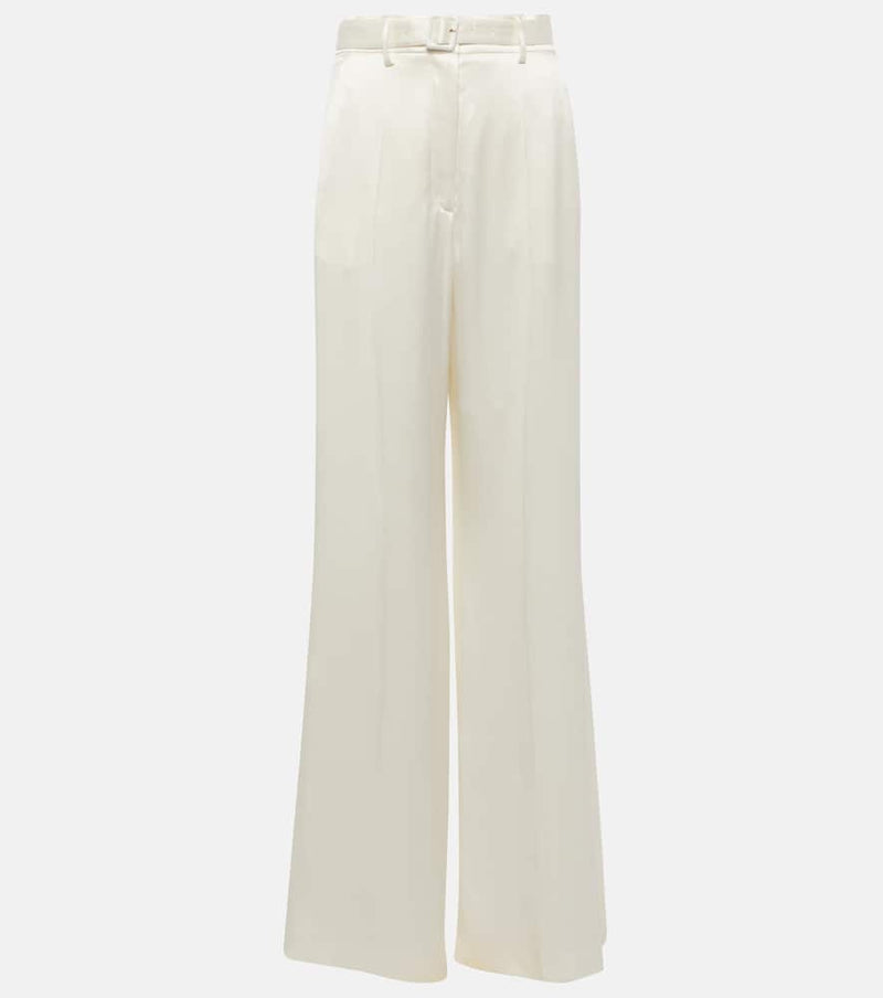 Gabriela Hearst Mabon high-rise silk wide-leg pants