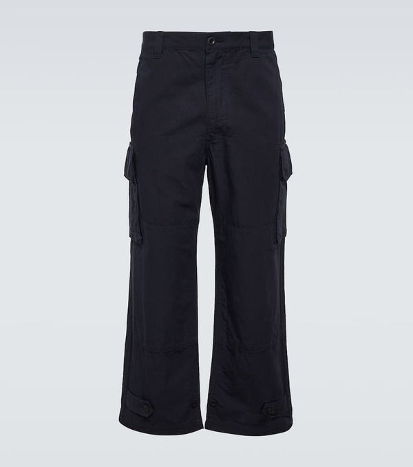 Comme des Garçons Homme Cotton and linen cargo pants