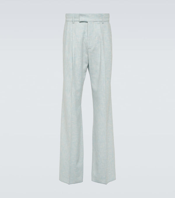 Amiri Wool-blend wide-leg pants