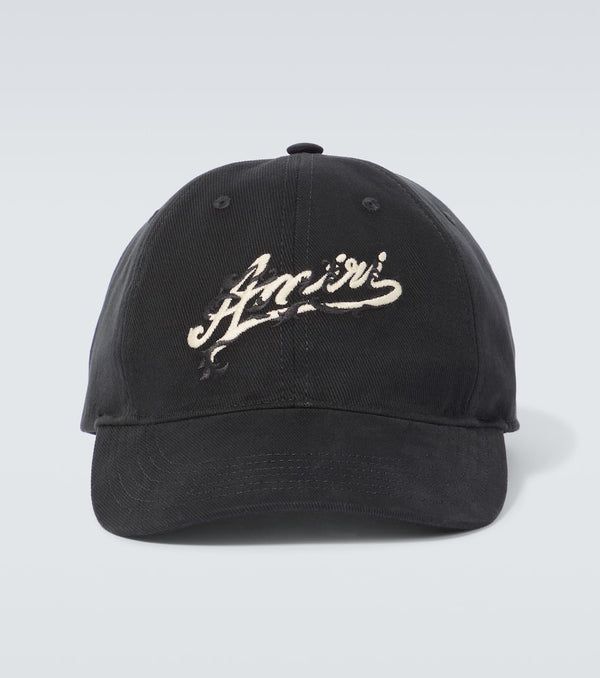 Amiri Logo cotton canvas baseball cap