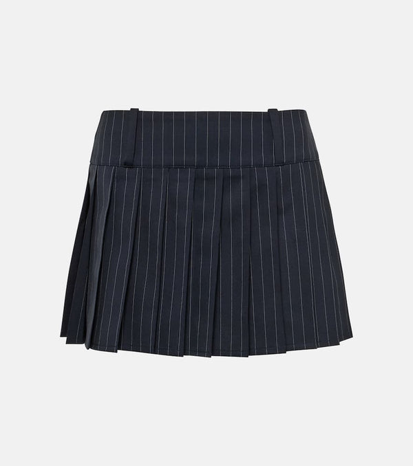 Vetements Pinstriped wool miniskirt