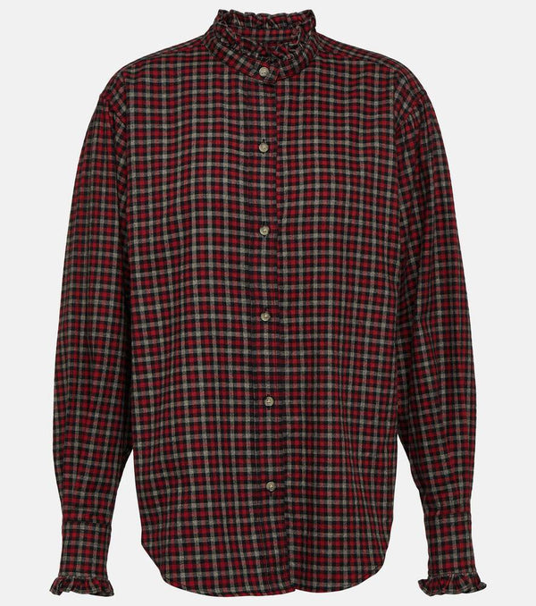 Marant Etoile Saoli checked cotton poplin shirt