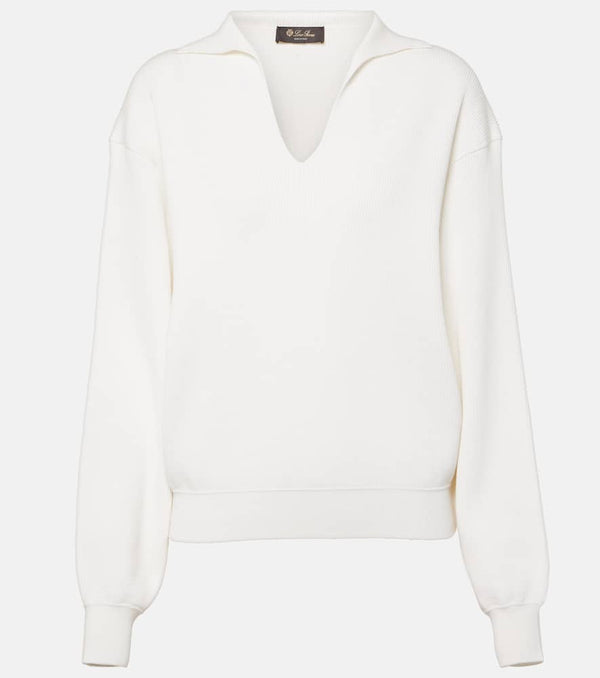 Loro Piana Tazawa cotton polo sweater