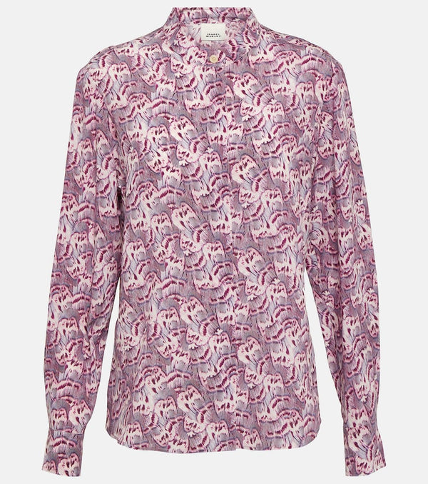 Isabel Marant Ilda printed silk-blend blouse