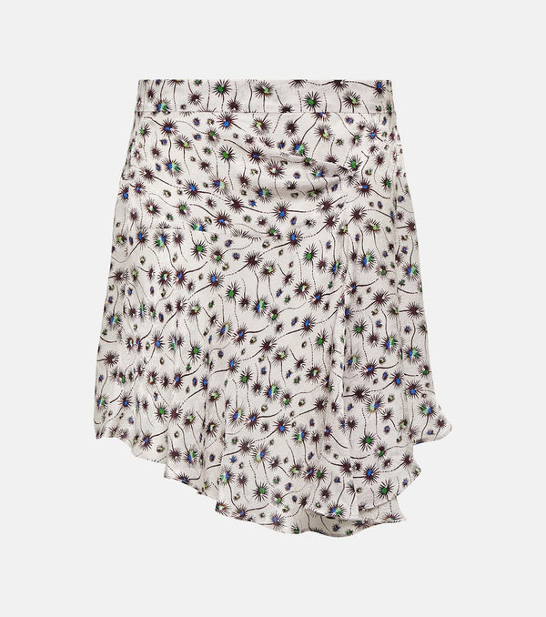 Isabel Marant Selena printed asymmetric miniskirt