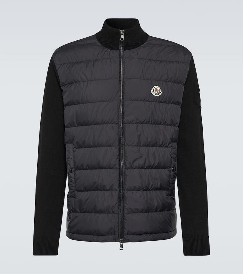 Moncler Down-paneled cotton jacket