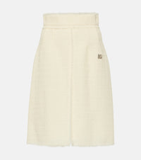 Dolce & Gabbana Wool-blend tweed midi skirt