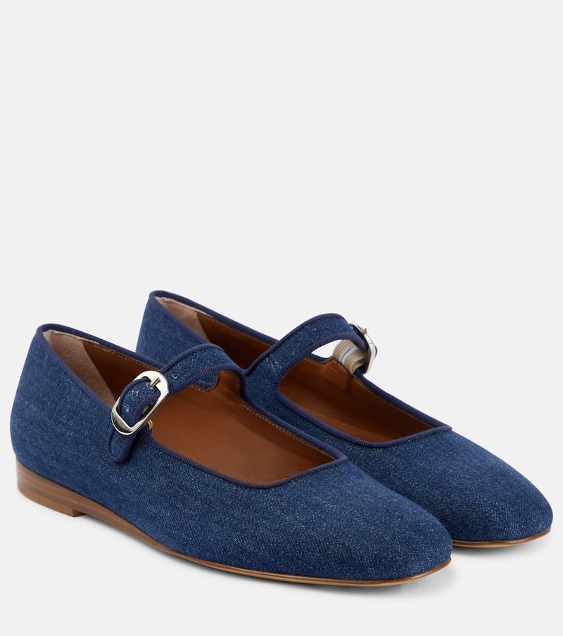 Le Monde Beryl Denim ballet flats