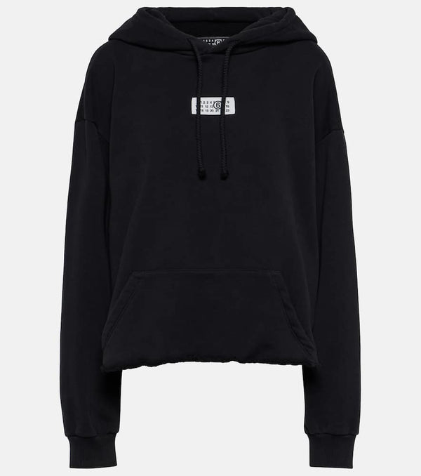 MM6 Maison Margiela Logo cotton jersey hoodie