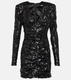 Rotate Sequined wrap dress