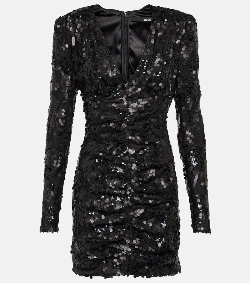 Rotate Sequined wrap dress