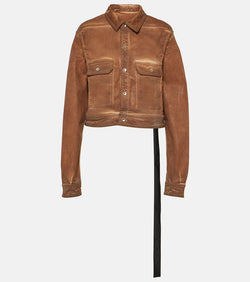 Rick Owens DRKSHDW cropped denim shirt