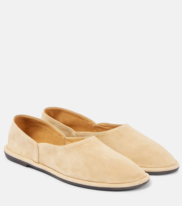 The Row Canal suede slip-on shoes