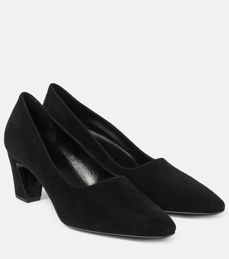 The Row Marta 65 suede pumps