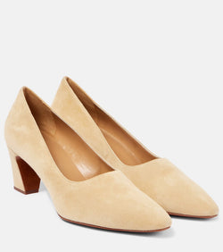 The Row Marta 65 suede pumps