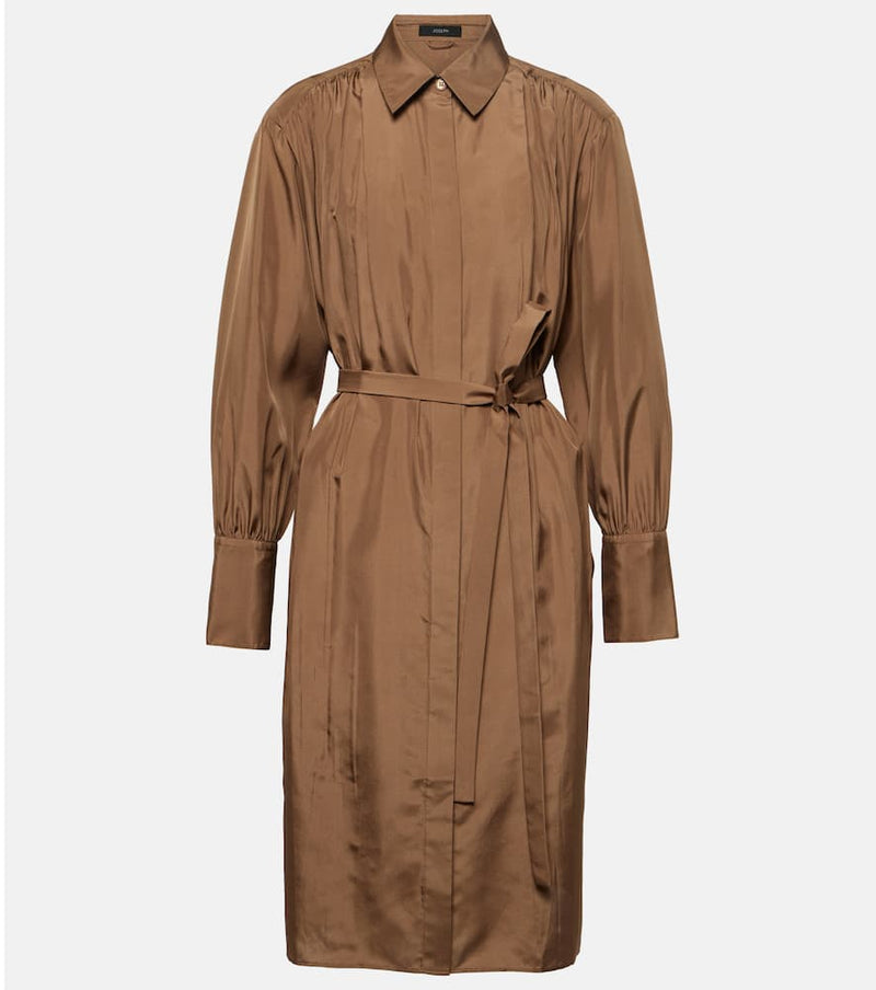 Joseph Danton pleated silk shirt dress