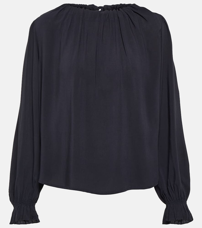 Velvet Bristol challis blouse