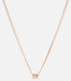 Suzanne Kalan 18kt rose gold necklace with diamonds