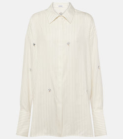 Loewe x Suna Fujita silk and cotton fil coupé shirt