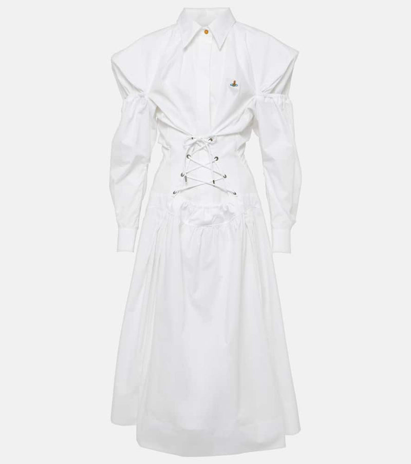 Vivienne Westwood Kate cotton poplin midi dress