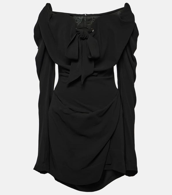 Vivienne Westwood Bow-detail draped minidress