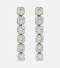 Jil Sander Crystal-embellished drop earrings