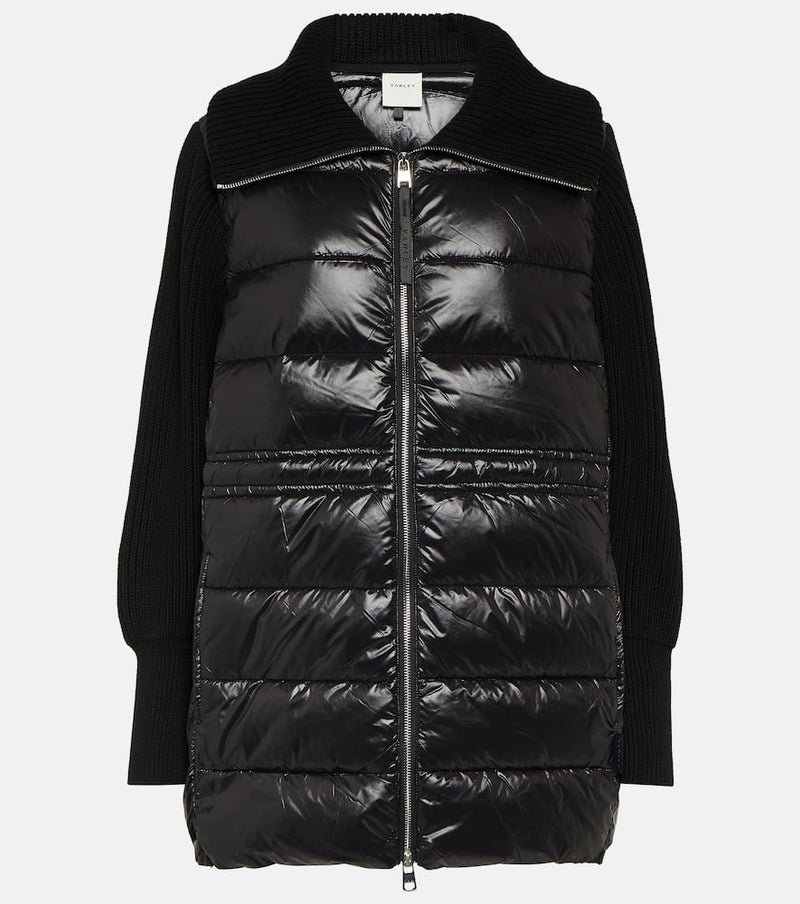 Varley Arlen quilted knitted jacket