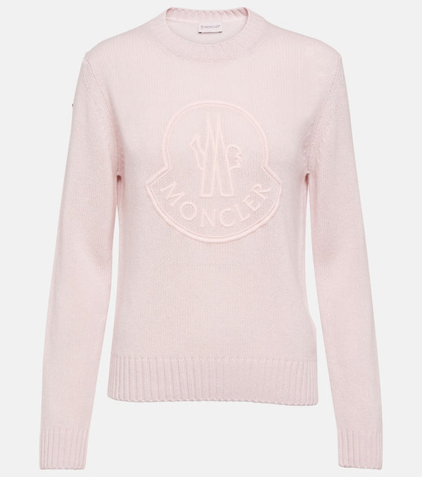 Moncler Logo wool and cashmere sweater