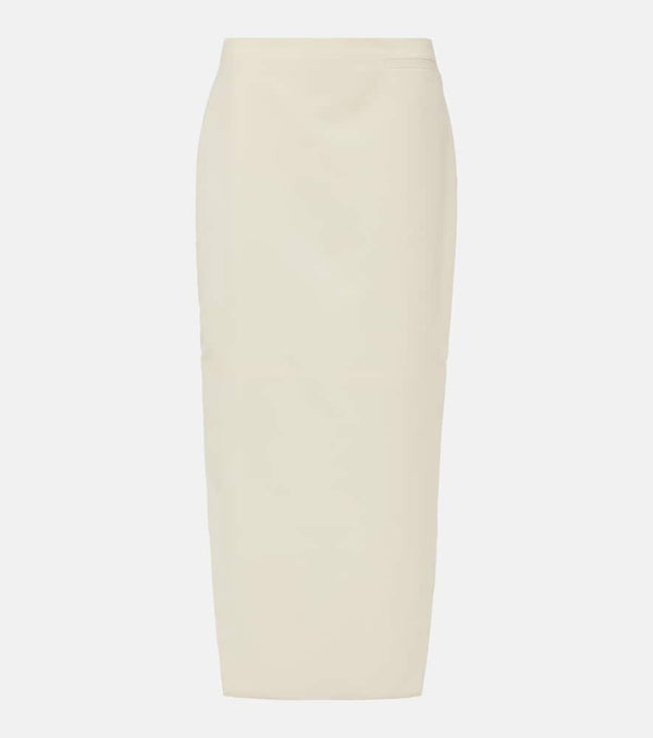 Givenchy Asymmetric mohair and wool midi skirt