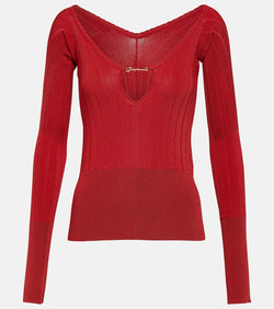 Jacquemus Le Haut Pralu off-shoulder sweater