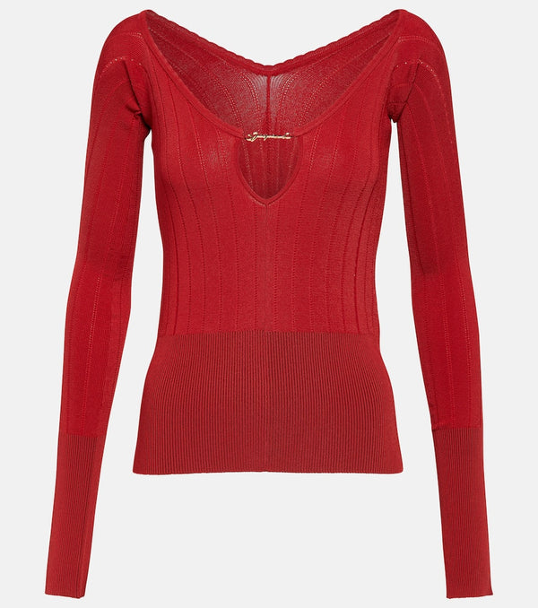 Jacquemus Le Haut Pralu off-shoulder sweater