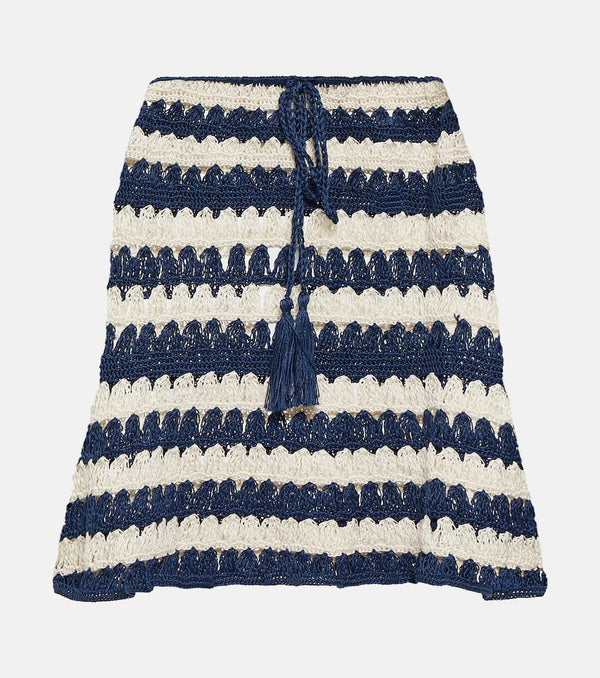 Anna Kosturova Farrah crochet cotton miniskirt