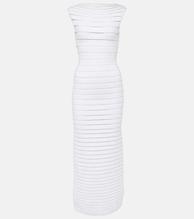 Alaïa Pleated midi dress