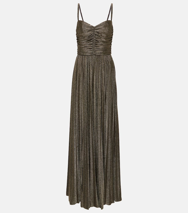 Dolce & Gabbana Ruched metallic gown | LYBSTORE