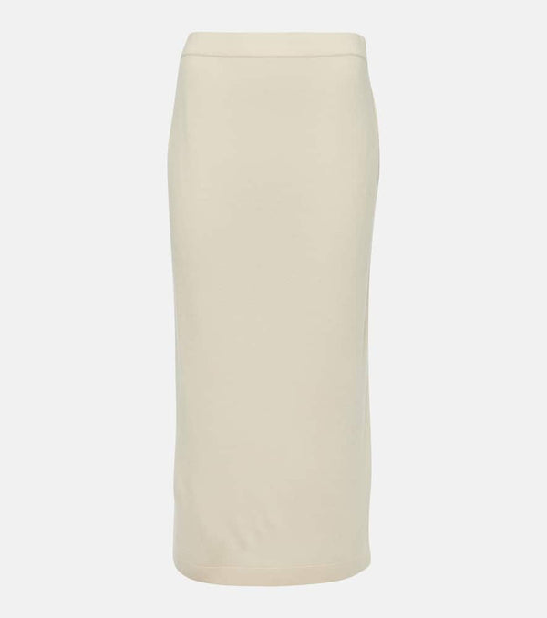 Jardin des Orangers Wool and cashmere midi skirt