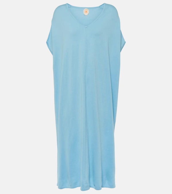 Jardin des Orangers Cotton, silk, and cashmere midi dress