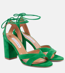 Aquazzura Very Ari 85 suede sandals