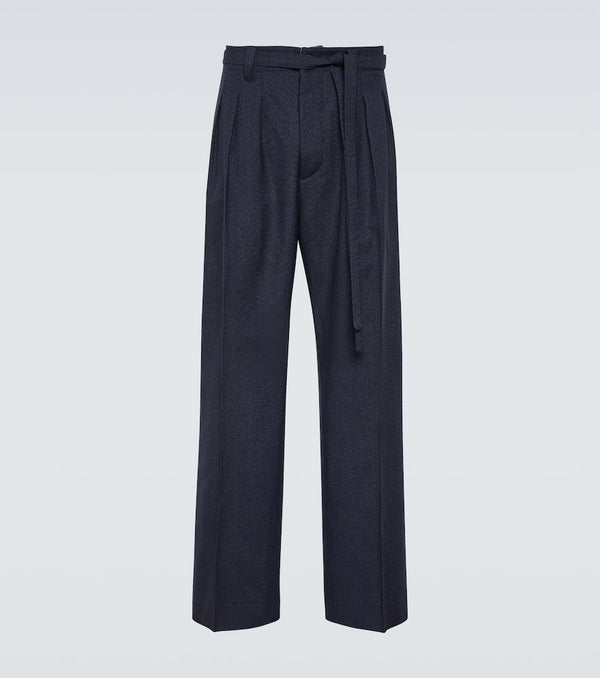 Visvim Hakama wool, linen, and silk straight pants